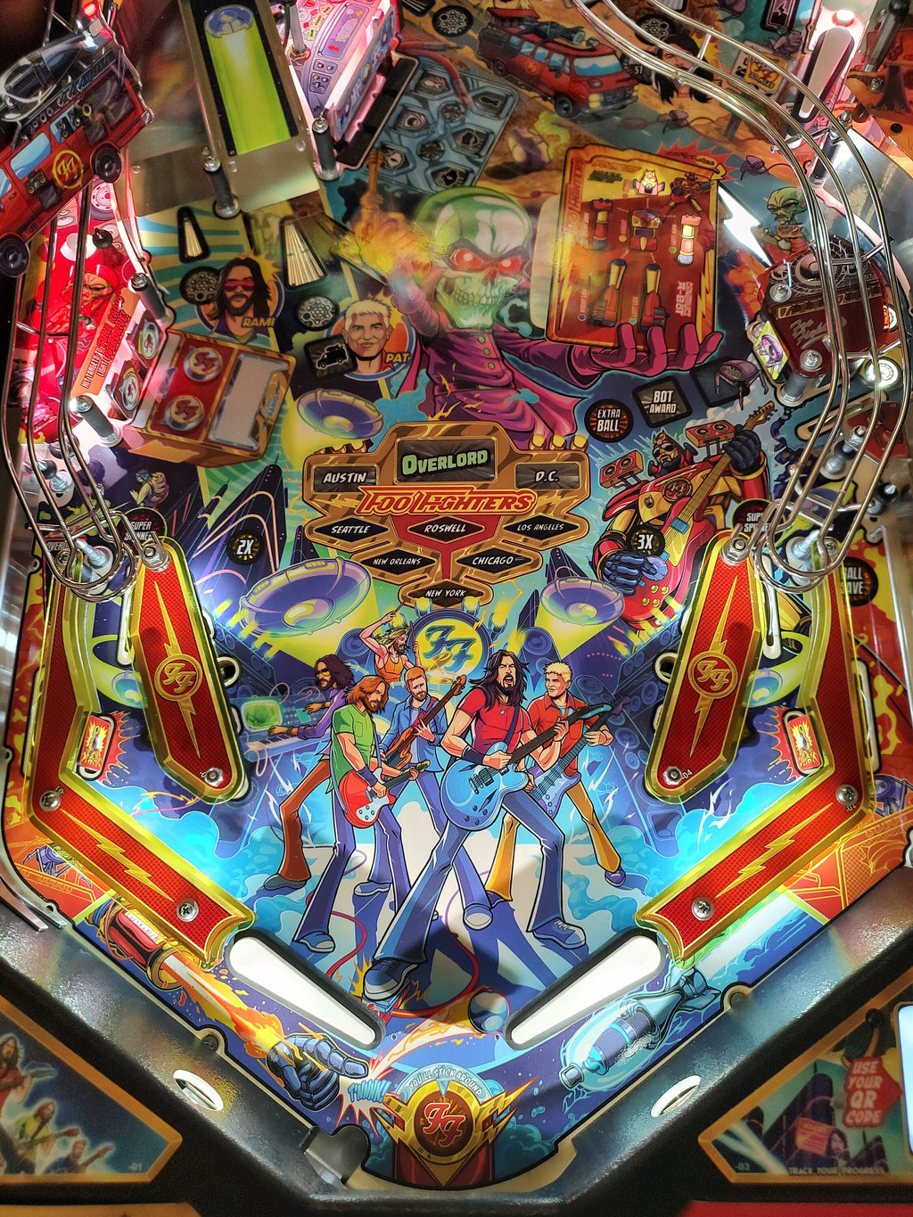 Foo Fighters Prem / LE Pinball Color Guard 8 Piece Protector Set