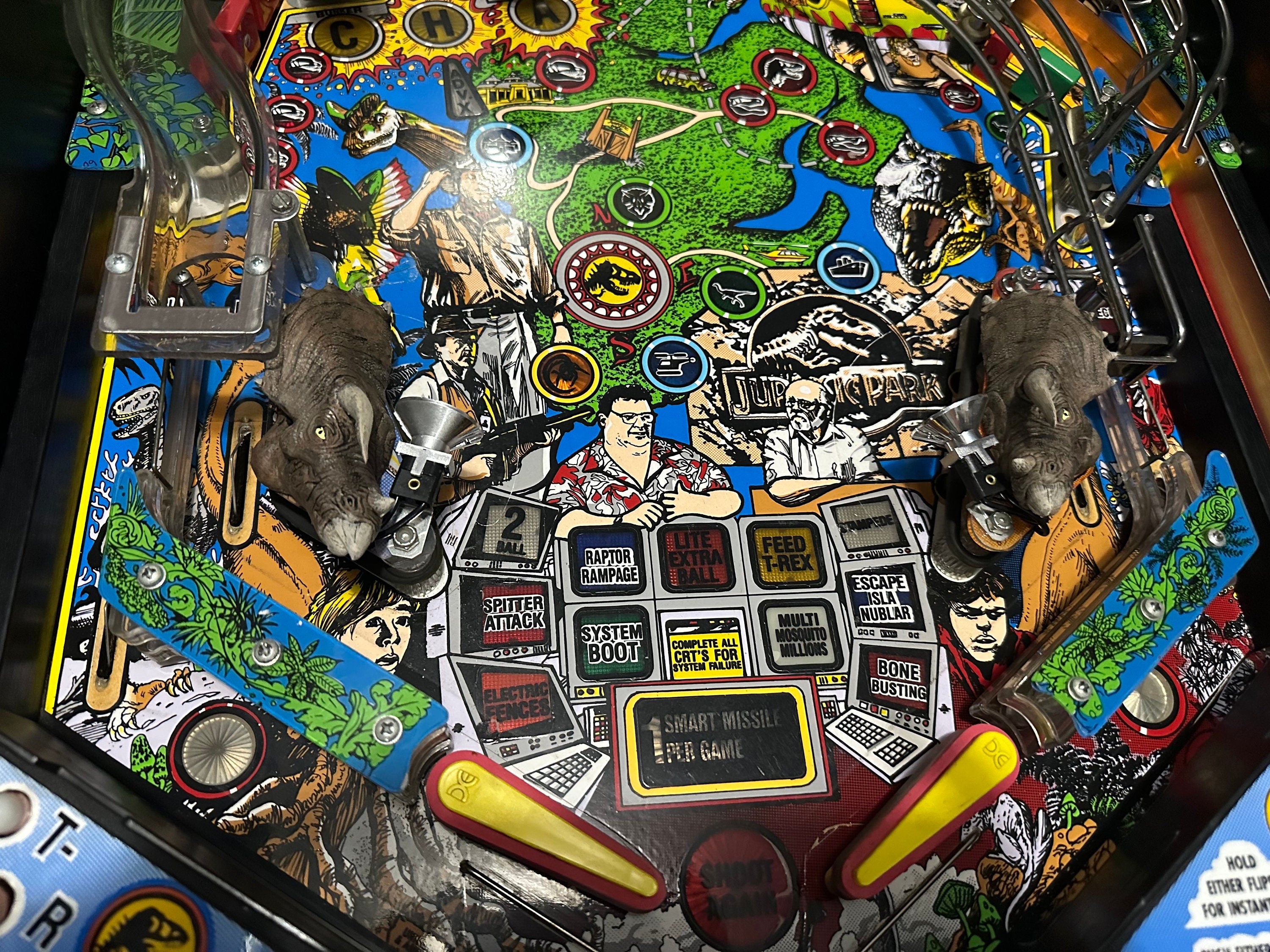 Data East Jurassic Park Slingshot Mod