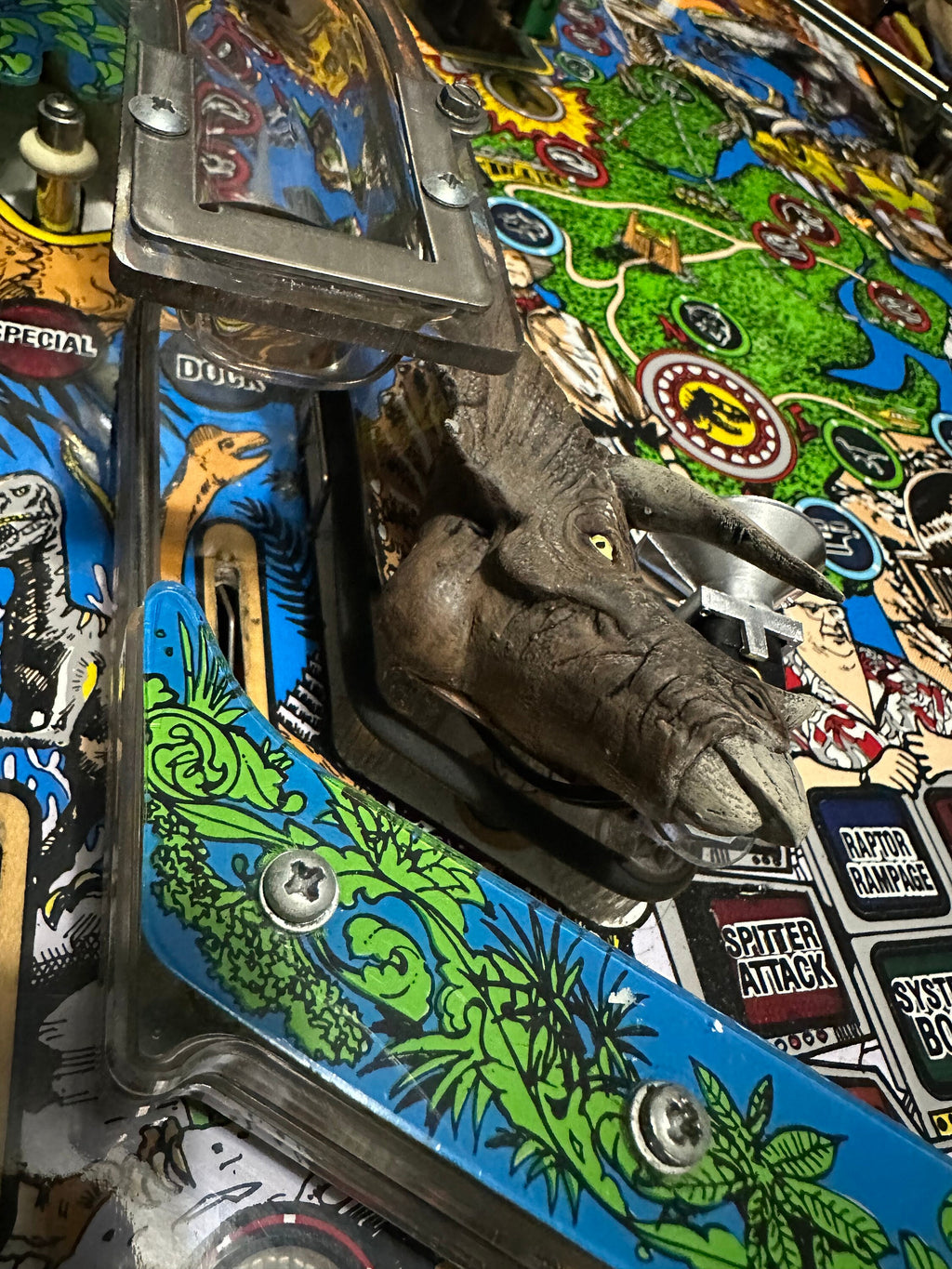 Data East Jurassic Park Slingshot Mod