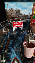 Jaws Pinball North Beach Closed Sign
