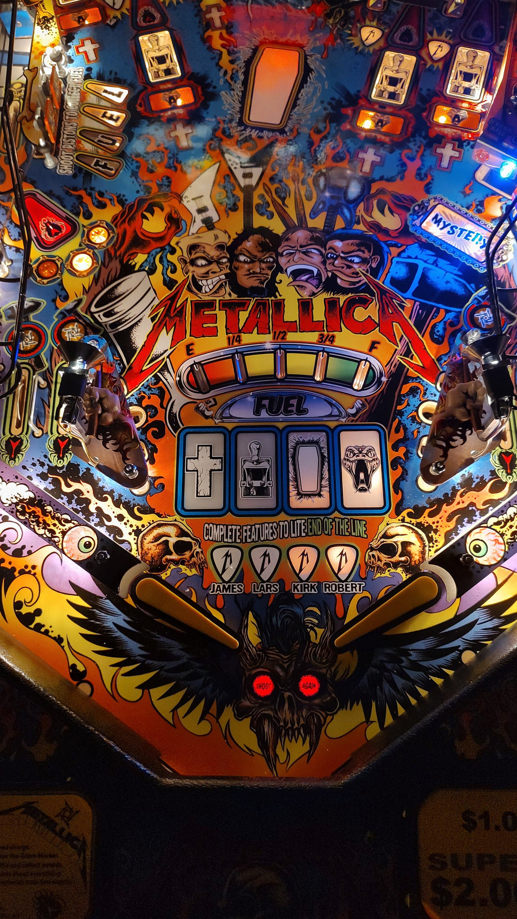 Metallica Pinball Slingshot Mod