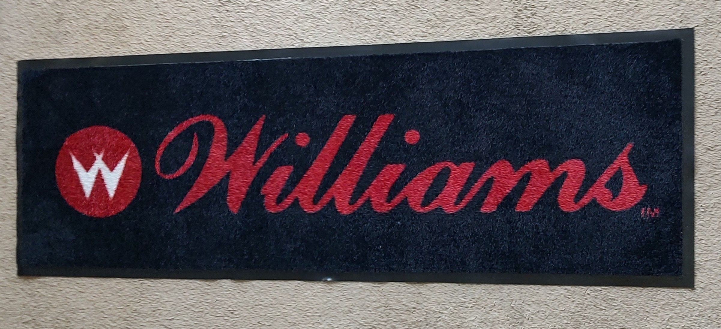 Williams Pinball 6' x 2' Game Room Runner