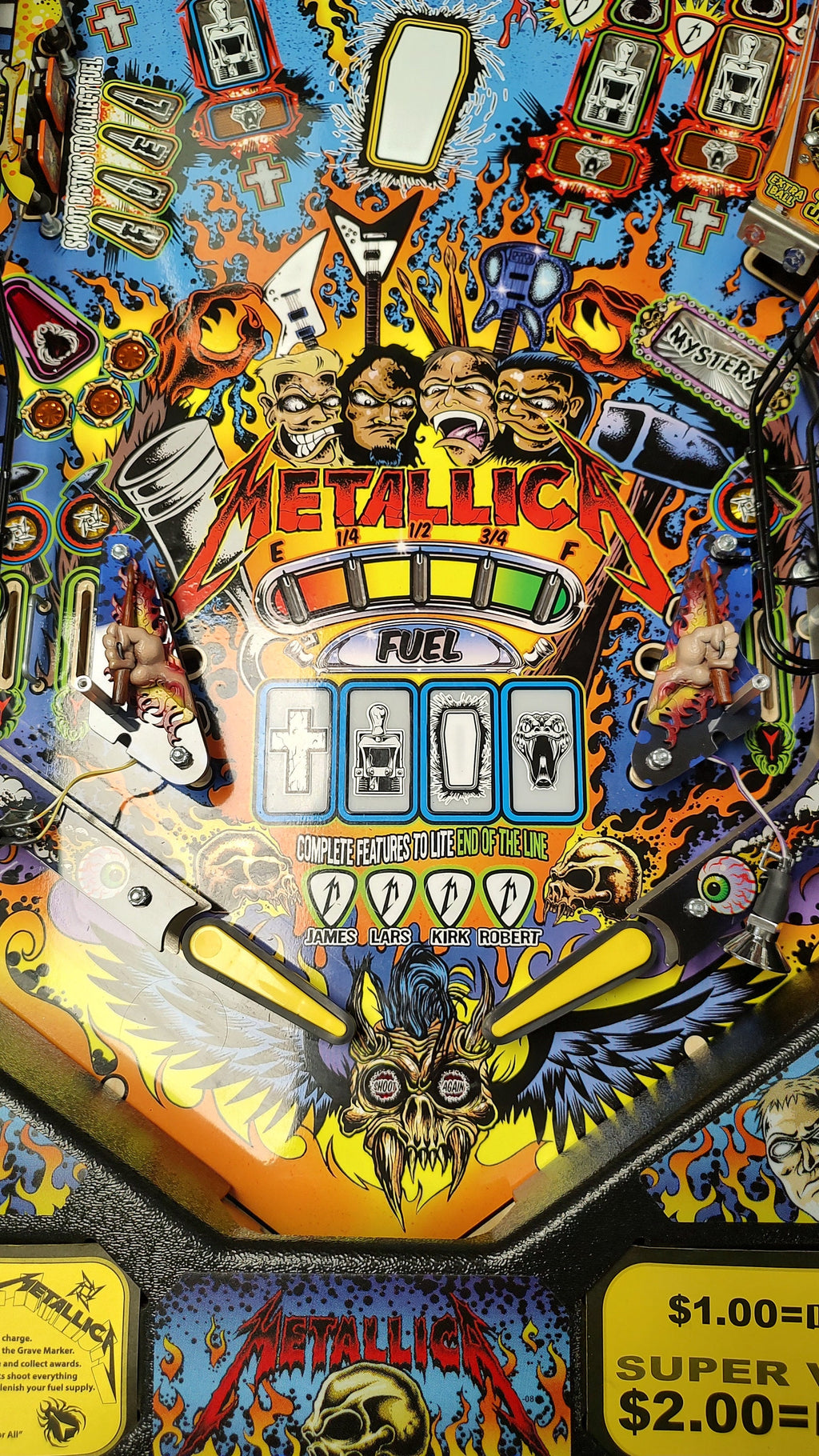 Metallica Pinball Slingshot Mod