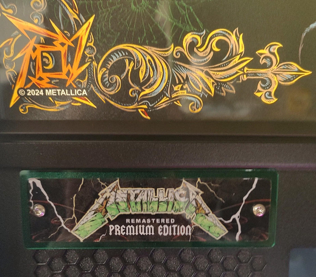 Stern Pinball Metallica Remastered Placard Backer