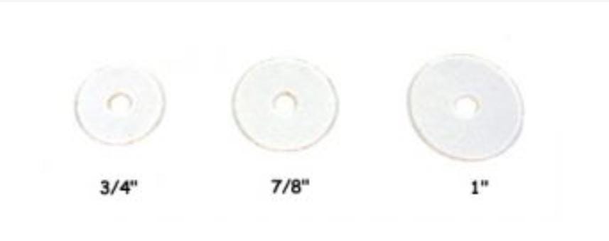 Clear Pinball Fender Washers