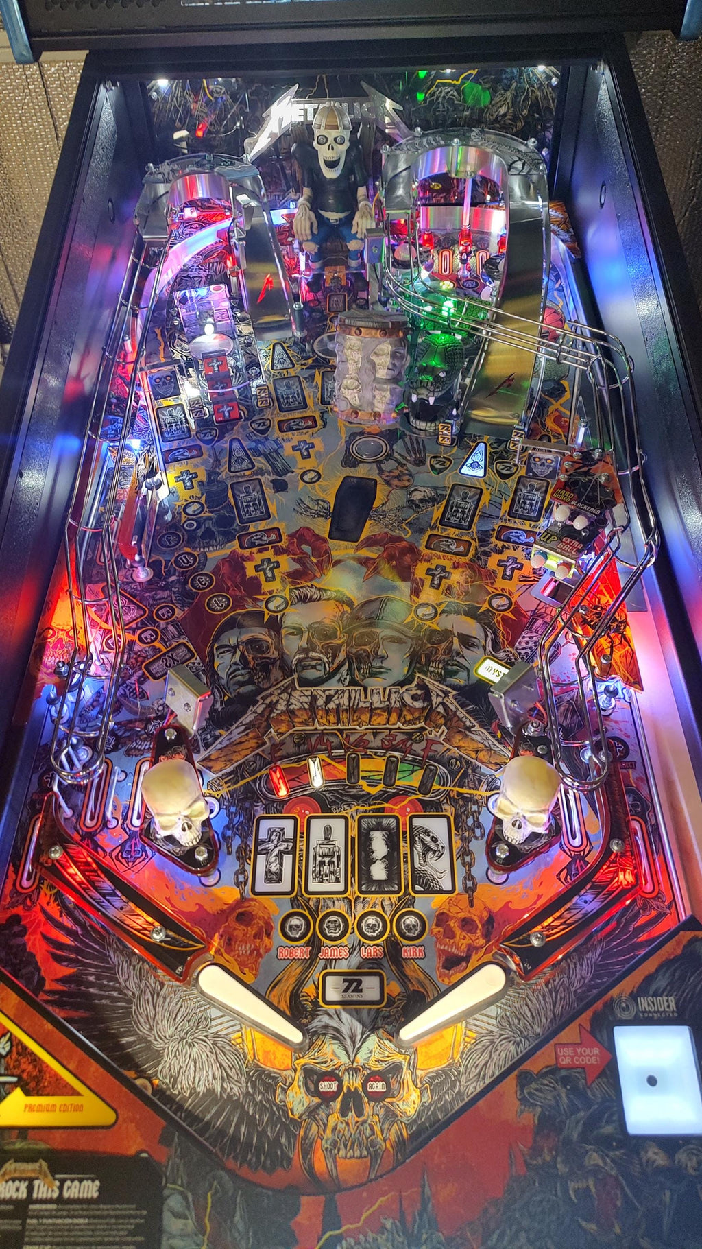 Metallica Remastered Pinball 8 Piece Color Guard Set Enhancement Set