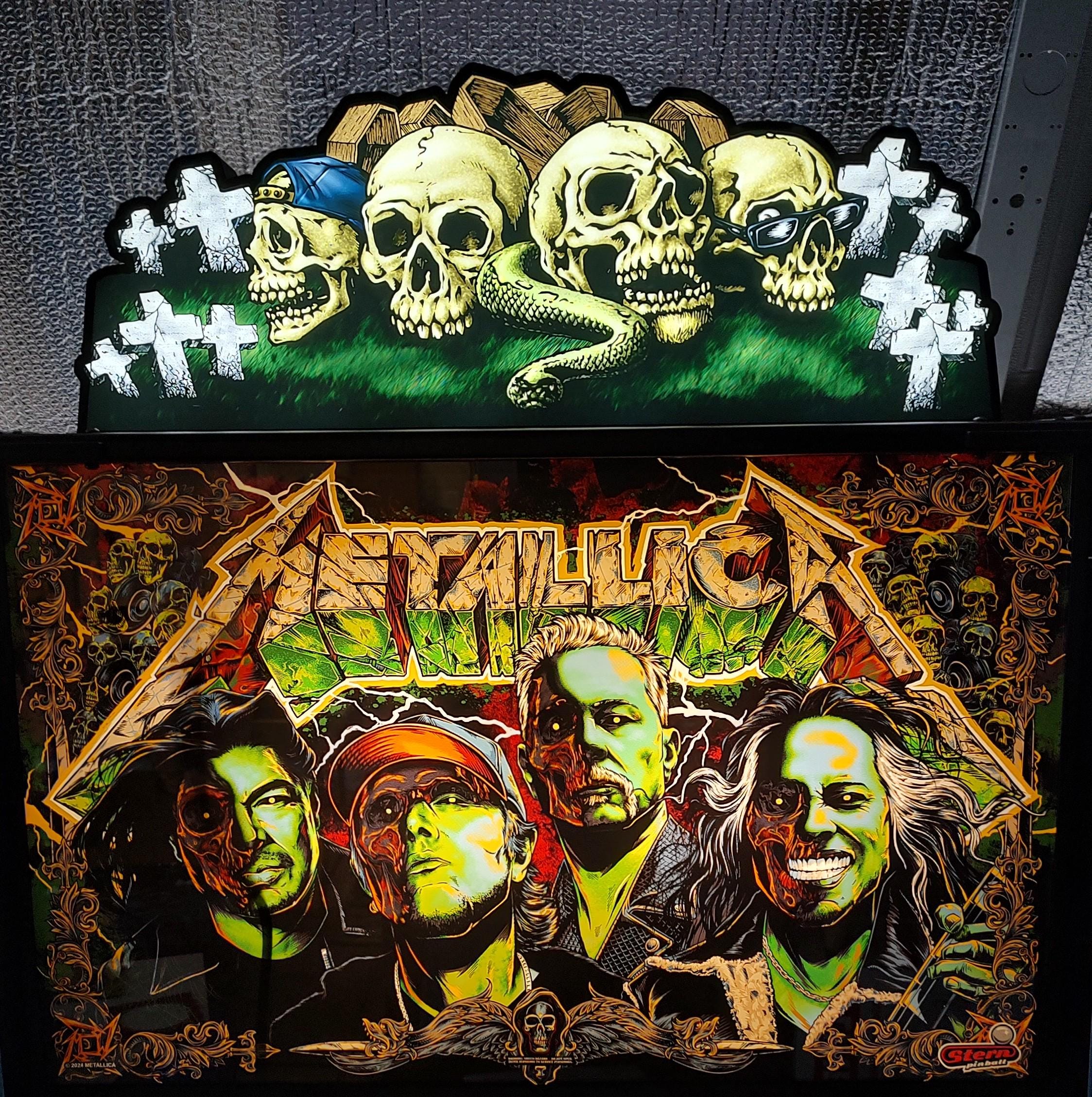 Stern Metallica Remastered Skull Topper