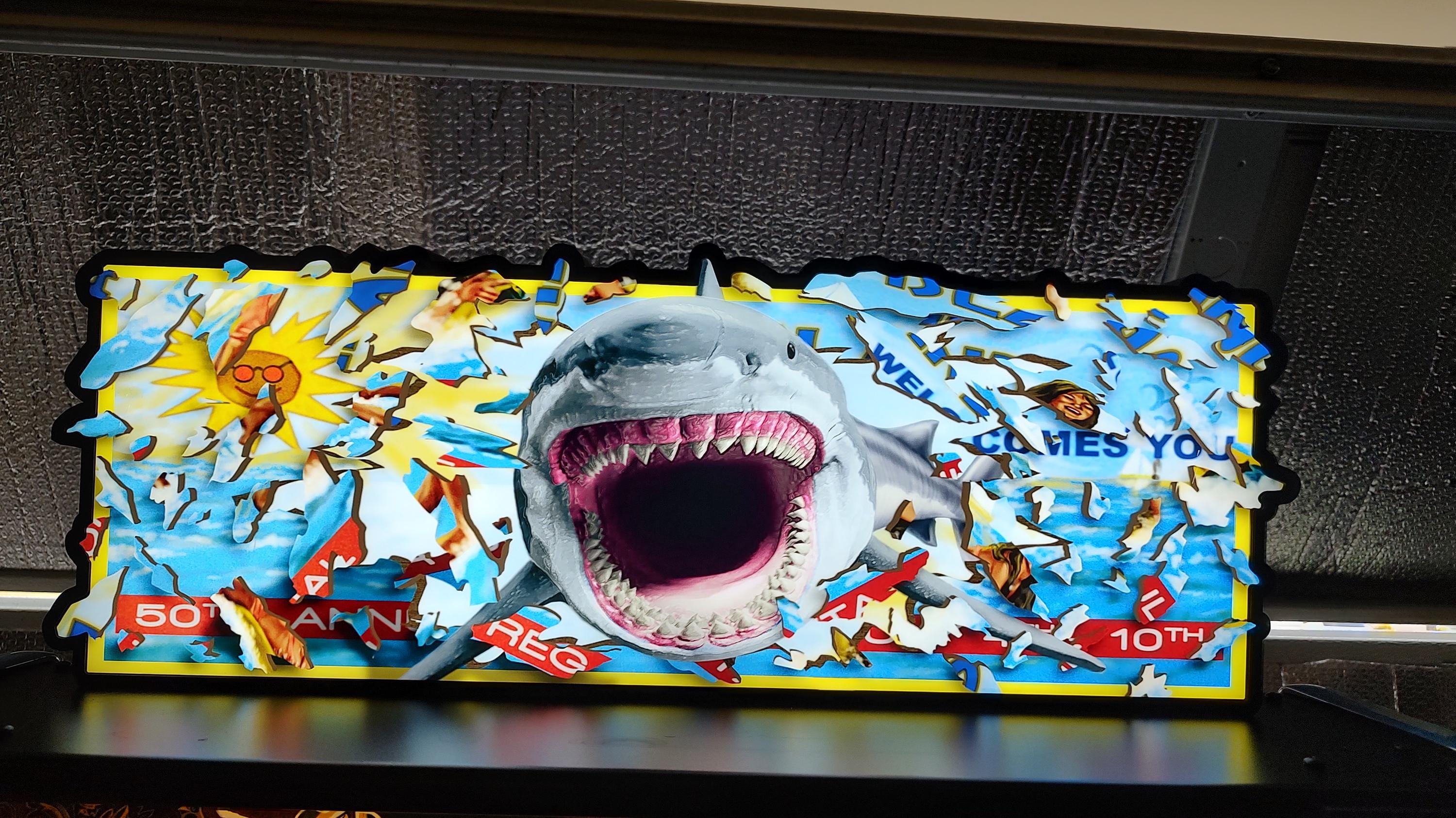 Stern Jaws Billboard Topper