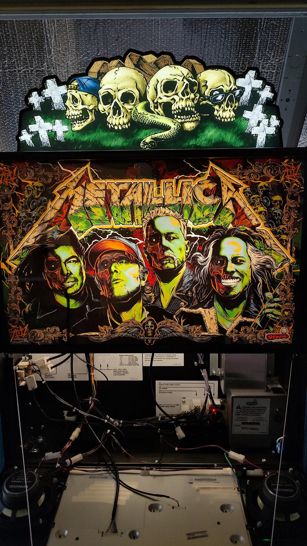 Stern Metallica Remastered Skull Topper