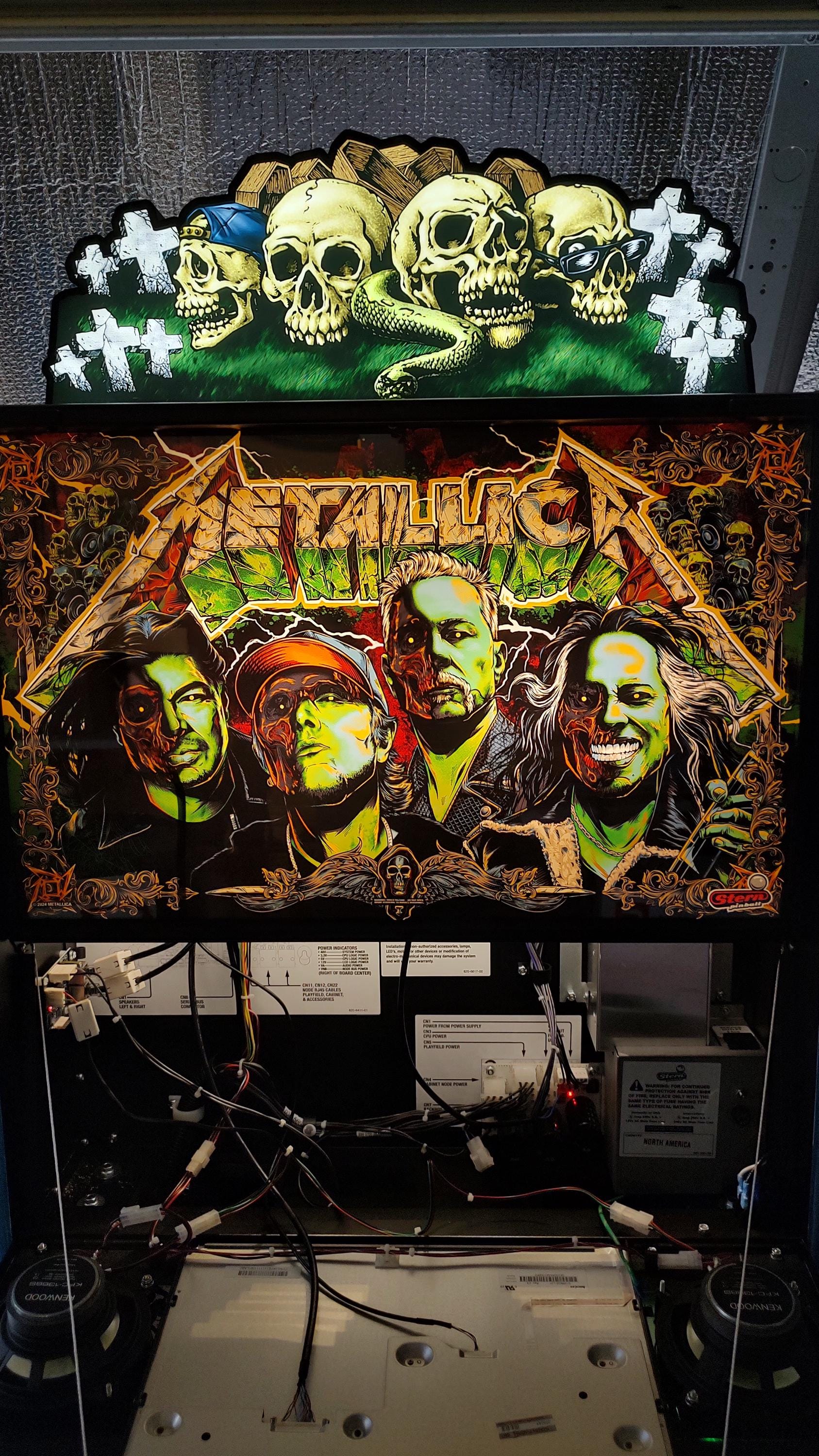 Stern Metallica Remastered Skull Topper