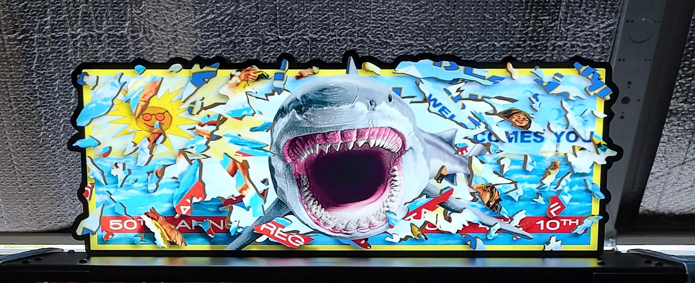 Stern Jaws Billboard Topper