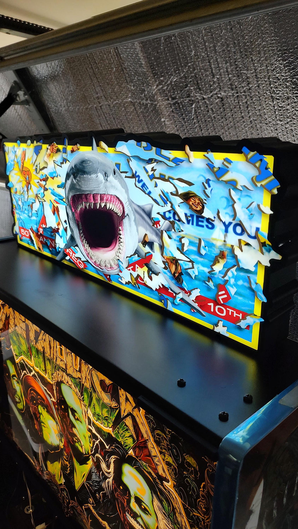 Stern Jaws Billboard Topper