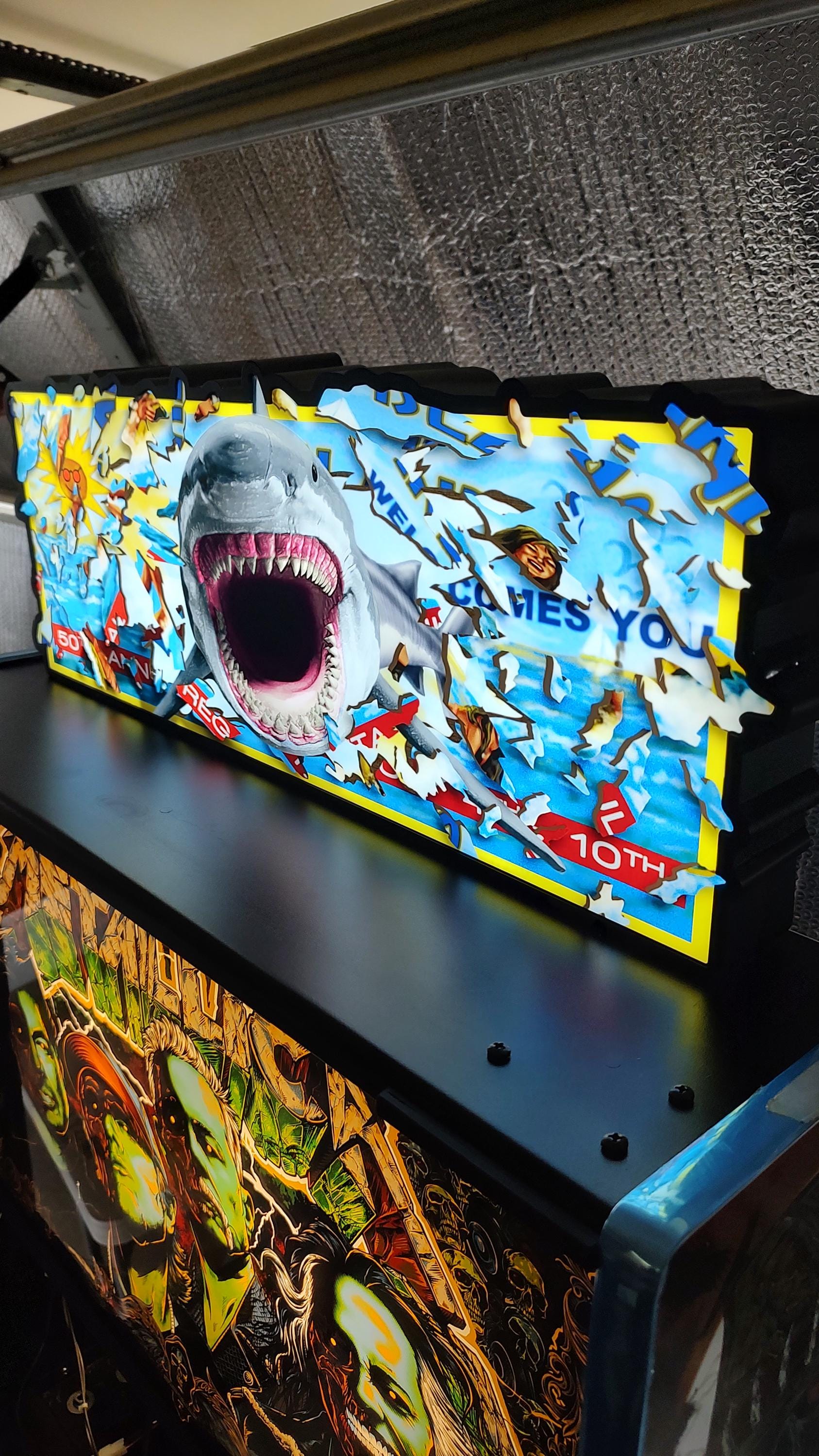 Stern Jaws Billboard Topper